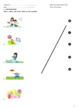 Đề thi môn Tiếng anh lớp 5